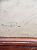 Ancien dessin danseuse ballerine signée Marcel Bloch