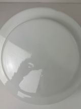 ANCIENNE SUSPENSION ART-DECO EN OPALINE 28 CM 