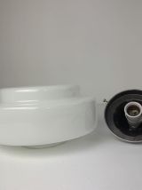 ANCIENNE SUSPENSION ART-DECO EN OPALINE 28 CM 