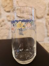 Lot de 9 verres Arcopal Florine – fleuris et rétro