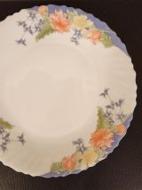 Lot 6 assiettes plates Arcopal fleuries – Vintage 70/80