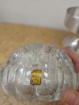 Pique fleurs space age métal argenté 1970 