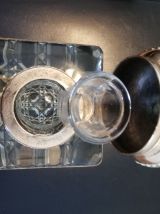 Encrier Empire Napoléon III (1850) Cristal et Bronze doré. 