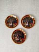 Ancien plateau métal Damart Hong Kong Asie 1970