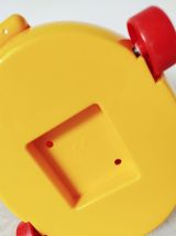 Jouet vintage chien jaune jouet rétro collection enfant