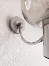 Applique vintage métal chromé 1970 style Sciolari 