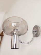 Applique vintage métal chromé 1970 style Sciolari 