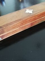 Plumier D'écolier En Bois Et Laiton Ancien 