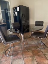 Table Boris Tabacoff pour CHRISTOFLE. 1970. Space age.