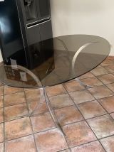 Table Boris Tabacoff pour CHRISTOFLE. 1970. Space age.