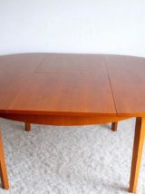 Table ronde danoise extensible 1960 