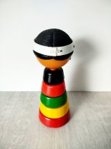 Figurine Indienne Jeu Bois | Educalux 1980  | jouet éducatif