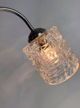 Ancienne applique vintage en verre « pointe de diamant »