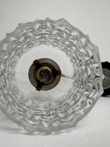 Ancienne applique vintage en verre « pointe de diamant »