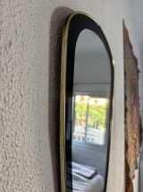 Miroir vintage 1960 rétroviseur asymétrique - 69 x 35 cm