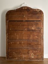 Miroir fin 19ème avec  fronton décoré. 144x92.