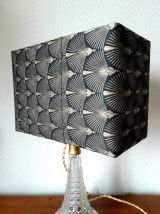 Lampe art déco abat-jour sur-mesure rectangulaire 