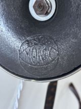 Lampe vintage 1920 monix métal nickelé tôle vert sauge - 50 