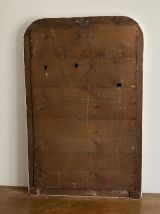 Miroir Louis Philippe fin 19ème. Blanc. 105x68.