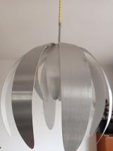 Suspension métal brossé style space age vintage 