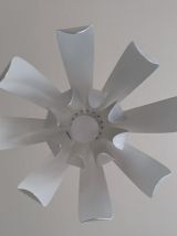 Suspension métal brossé style space age vintage 