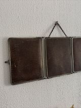 Miroir vintage 1930 triptyque barbier déposé G.B Paris - 28 