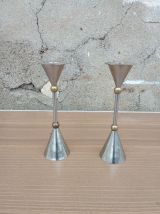 Paire de bougeoirs post moderniste