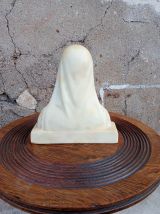 Buste de Notre Dame de Lourdes en cire signé Charles Maillar