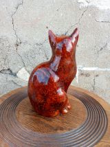 Figurine chat finition laque