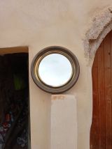 Miroir circulaire en laiton 