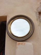 Miroir circulaire en laiton 