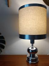 Lampe chrome style Philippe Barbier, 1970 