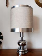 Lampe chrome style Philippe Barbier, 1970 