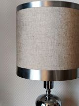 Lampe chrome style Philippe Barbier, 1970 