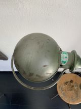Lampe vintage 1960 Jielde 2 bras verte d'origine industriell