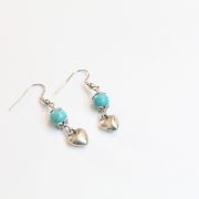 Boucles d'oreilles coeur 