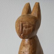 Sculpture bois Chat Egyptien
