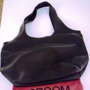 Sac à main cuir noir GROOM