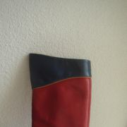 BOTTES cuir bleues et rouges