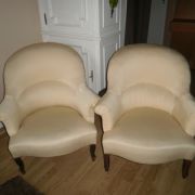 PAIRE DE FAUTEUILS CRAPAUD