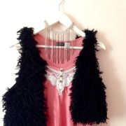 Gilet en laine DIY - Noir