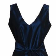 ROBE TAFFETAS BLEU NUIT