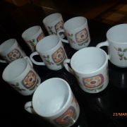 lot 9 tasses Mobil vintage