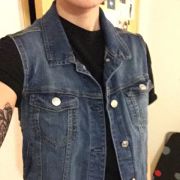 Veste sans manche denim Mango