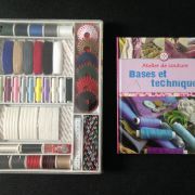 Ensemble de couture coffret et livre "bases et techniques"