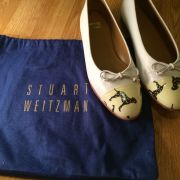 Chaussures ballerines Stuart Weitzman en cuir blanc