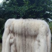 VESTE FOURRURE RENARD BLEU