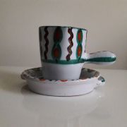 Pot à lait et sa coupelle A. Fazio Vallauris 