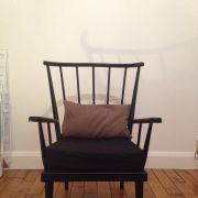 Fauteuil Baumann noir