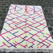  Tapis Azilal Berbère 2,60 x1,80m Tissé Main Unique